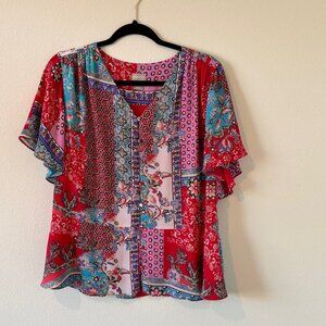 Chico's Colorful Top Size 1